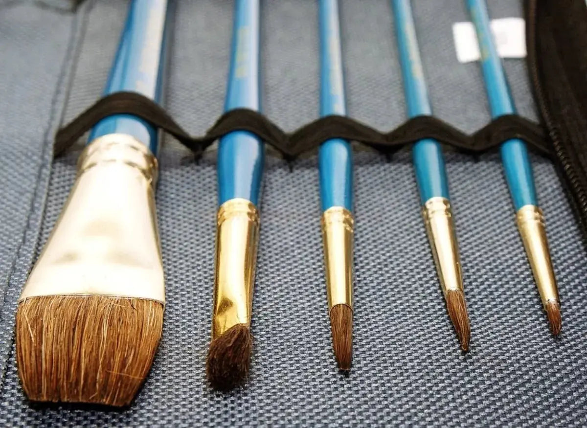 Pinceles Pelo Natural Daler Rowney Acuarela Oleo Acrílico 10 Piezas - daler rowney - detalle