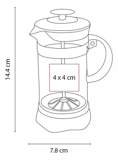 6 Pzs Cafetera Prensa Francesa 350ml Vidrio Embolo Cafe Te - Drink Lab