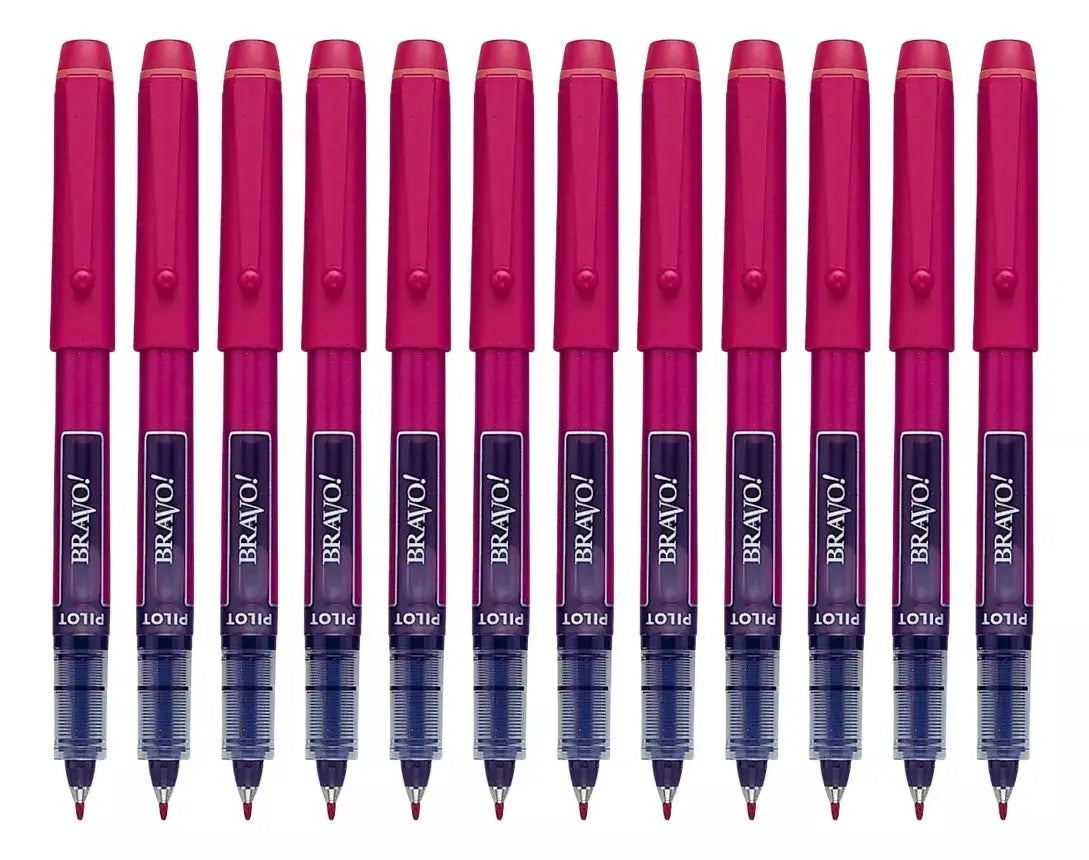 Pilot Bravo 11030 marcador de tinta líquida, tinta azul, Caja con docena - Pilot - vista trasera
