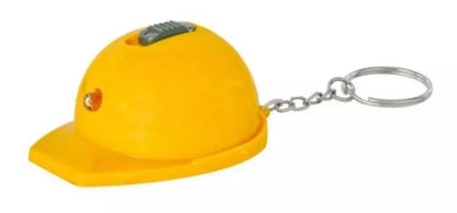 10 Llavero Destapador Plastico Y Luz Promoopcion Forma Casco Amarillo - Promoopcion - vista trasera