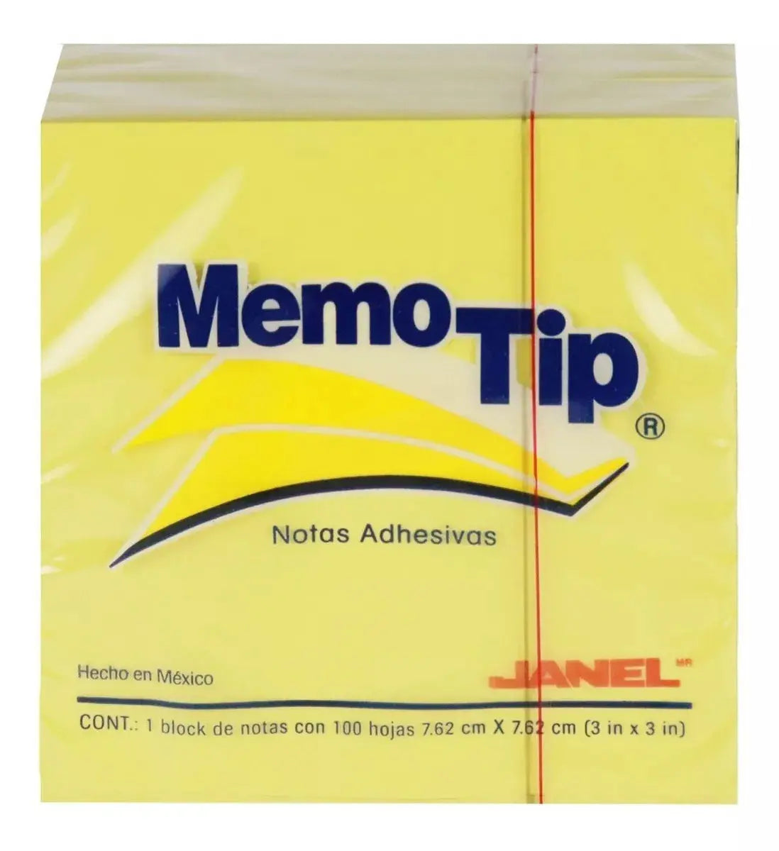 6 Notas Adhesivas Amarillas Memotip 100c/u Block 7.62x7.62cm - Janel