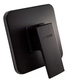 Mezcladora Monomando Cuadrada Meer Regadera Negro Mate Laton - CNX - vista trasera