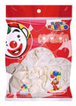50pz Globos Payaso San Valentin Rojo-cereza Corazon N° H-10 Blanco - GLOBO PAYASO - uso