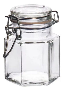 Set 6 Brocalito Vidrio Envase Octagonal Regalo Dulcero 80ml - Vittori - detalle