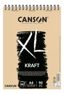Cuaderno De Dibujo Papel Kraft Canson Album Xl 21x29.7cm 60h - Canson