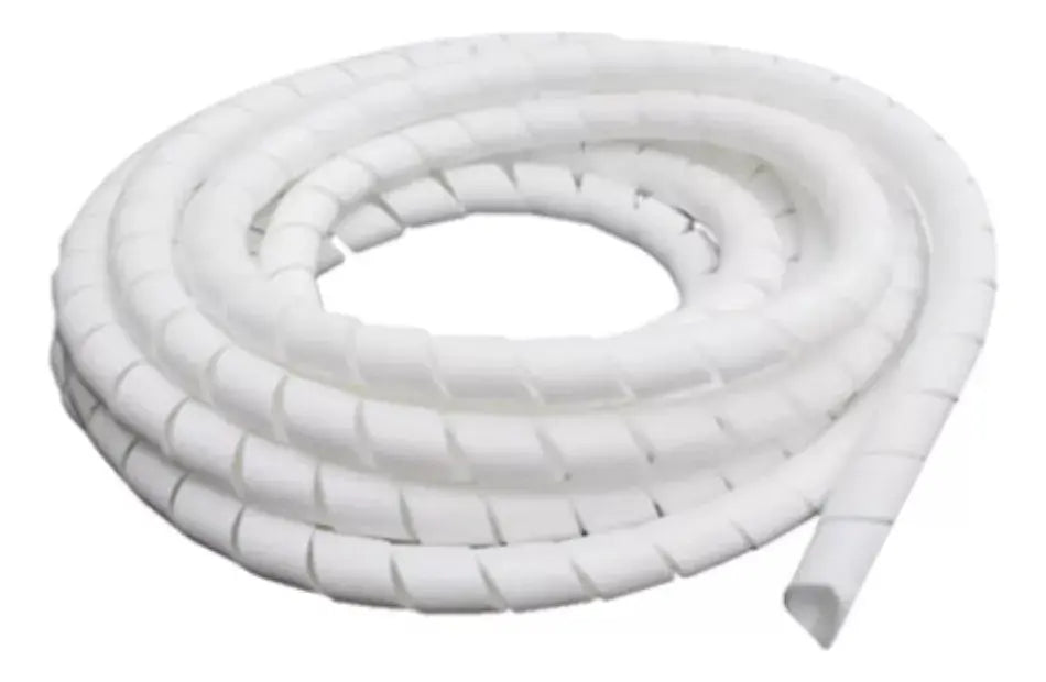 Espiral Organizador Cables Techtools 19mm 10m Color Blanco - CNX