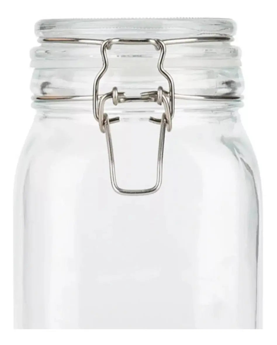 Envase Vidrio Hermético Alimentos Conservas Contenedor 1.5 L - Coveme - vista lateral