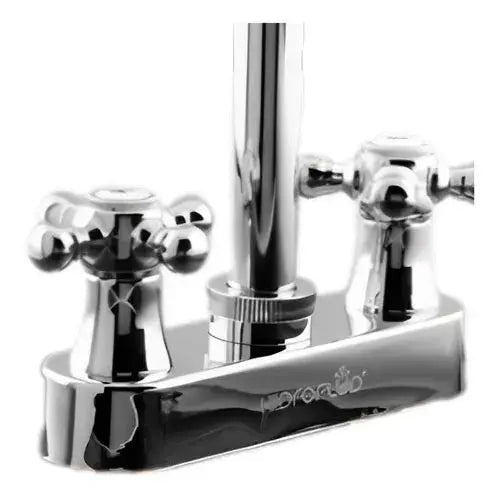 Mezcladora Lavabo Cromo Lavamanos Baño Acero Inoxidable - HIDROFLUD - empaque