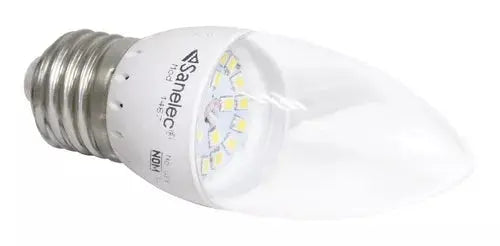 Foco Led 4w Sanelec Tipo Vela Luz Cálida Base E27 - Sanelec - vista lateral