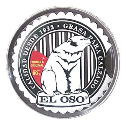 Grasa Calzado El Oso Color Café Oscuro 90 G Limpieza Zapatos - El oso
