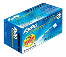 Marcador Para Pizarron Blanco Expo Caja Con 12 Pz Bajo Olor Azul - Expo - contenido