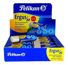 20 Goma Borrador Migajon Lápiz Escolar Pelikan Ergus20 - Pelikan - uso