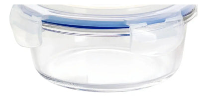 4 Contenedor Hermetico Vidrio Redondo Mediano 620 Ml - Vittori - vista lateral