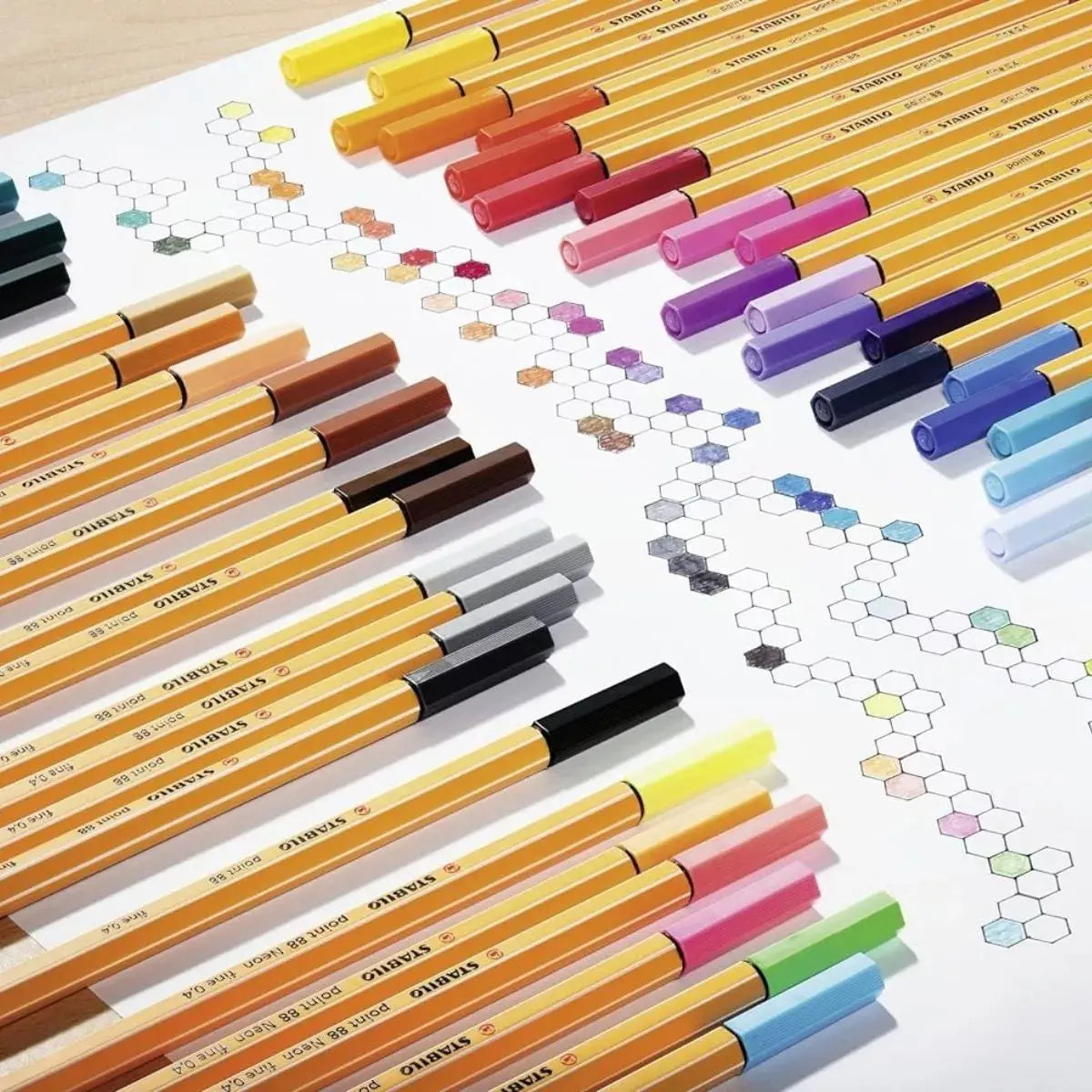 10 Rotuladores Stabilo Point 88 Colores Punto Fino 0.4 Mm - Stabilo - contenido