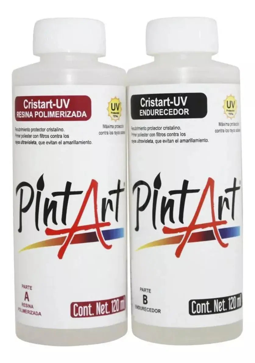 Resina Cristart Ultravioleta (a+b) Pintart 120ml Epoxica - Roel