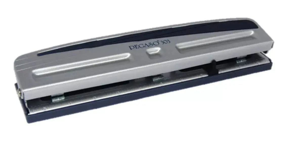 Perforadora Metalica Ajustable 3 Orificios Modelo 303 Pegaso - Pegaso - vista lateral