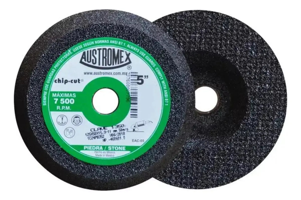 Copa Abrasiva Desbaste 1350 Austromex Grano 24 5'' Piedra - Austromex