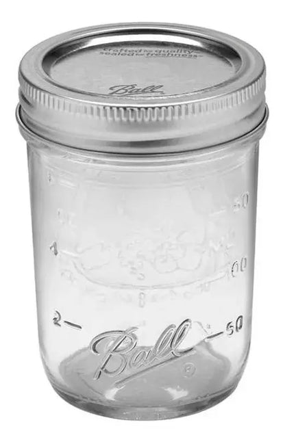 6pz Frasco Vidrio Mason Jars Ball 8oz Tarro Envase Tapa - marchante.shop - accesorios