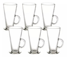 Set De 6 Tazas Para Café Te Conica 280ml Vidrio Capuccino - Vittori - vista lateral