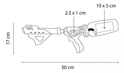 Pistola Chorro Agua Presion Cilindro 575ml Juegos Acuaticos - Promoopcion
