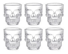 6 Pack Vaso Tequilero Shot Calavera Craneo Vidrio Escoge Mod Transparente - Vittori