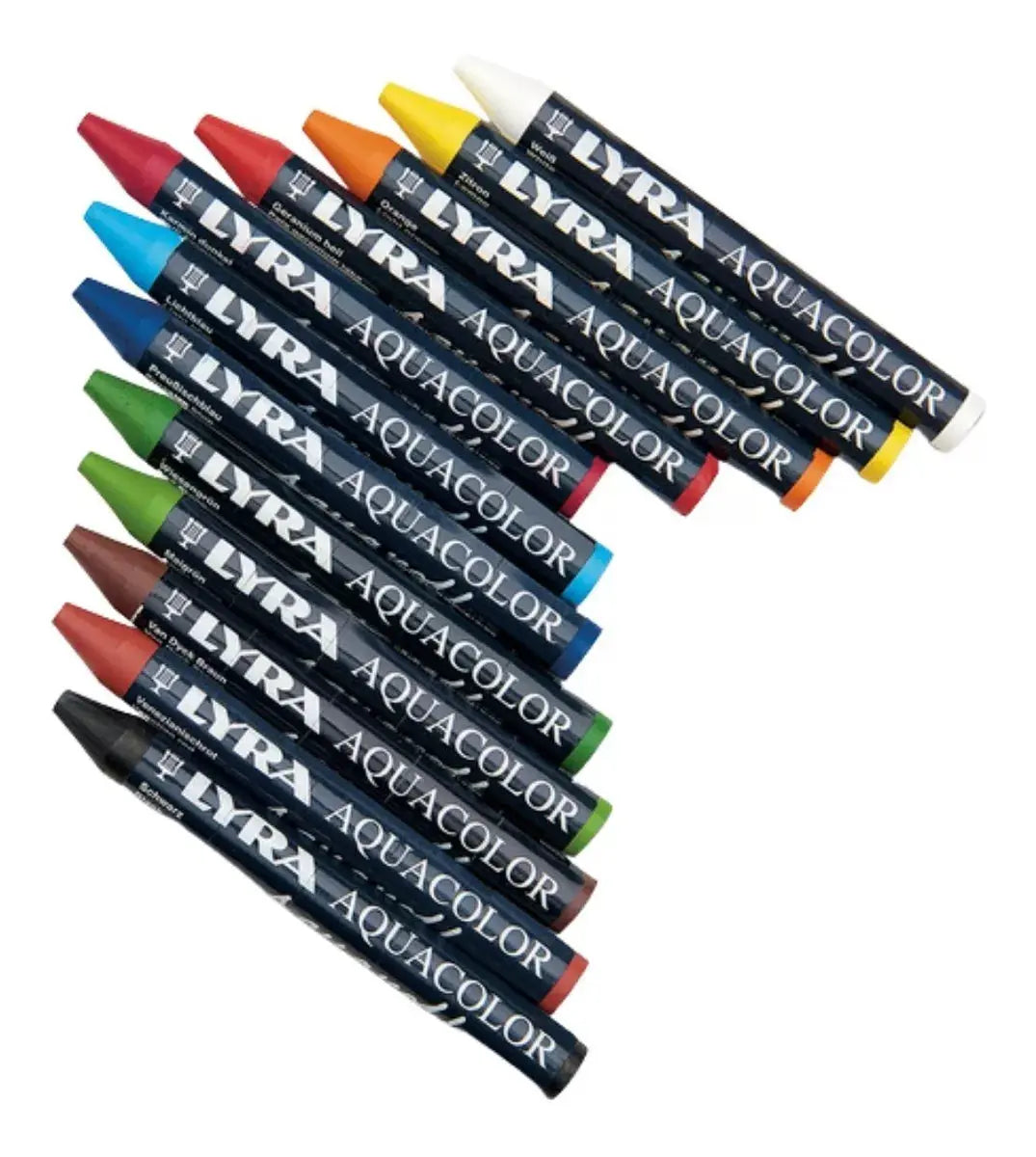 Crayones Acuarelables Lyra Aquacolor Cera Set 12 Piezas - lyra - vista lateral