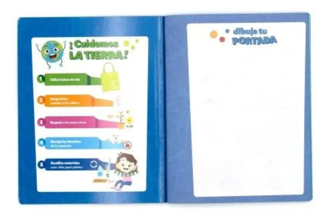 Cuaderno Frances 100hjs Norma Color 360 Cosido Cuadro Grande - Norma - detalle