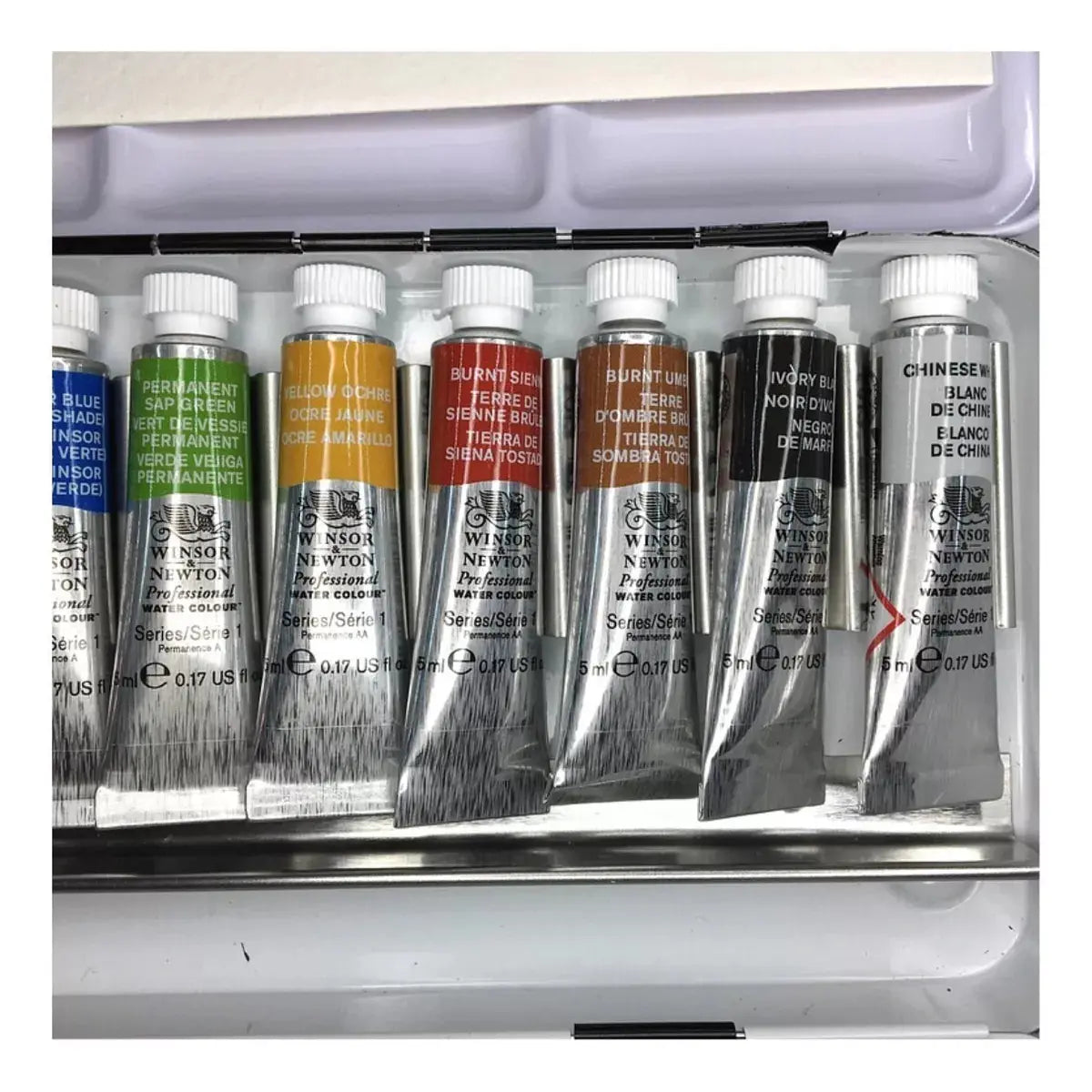 Estuche Metal Acuarelas Winsor & Newton 12 Tubos 5ml Arte - marchante.shop
