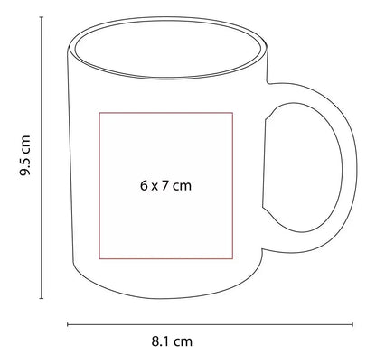 Taza Mágica Sublimación Sublimar 11 Oz Caja 12 Pzs - Promopción - vista lateral