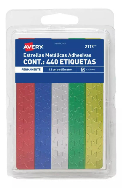3 Paquetes 440 Etiquetas Adhesivas Estrella Avery Stickers - Avery - accesorios