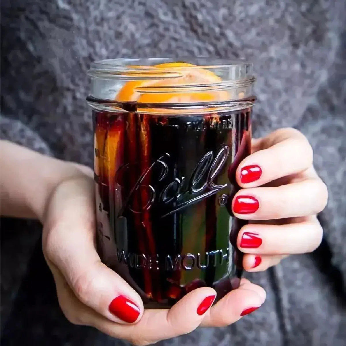 24 Mason Jars Ball 16oz Boca Ancha Tapa/popote Frasco - marchante.shop - vista trasera