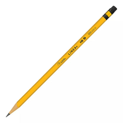 10 Lápiz Escolar Ecológico Grafito 2hb Hexagonal Azor - Azor - empaque