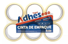 6pz Cinta Embalaje Transparente Adhes 50m Espesor 43 Empaque - Adhes - accesorios