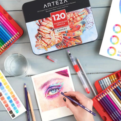 Lápices Acuarelables Dibujo Acuarela Expert Arteza Set 120 Piezas - Arteza