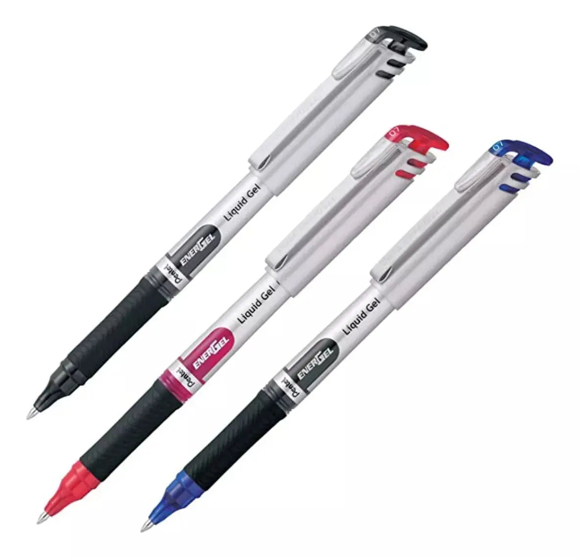 3 Bolígrafos Pentel Energel Tinta Gel Líquida 0.7 Mm Colores - Pentel - vista trasera