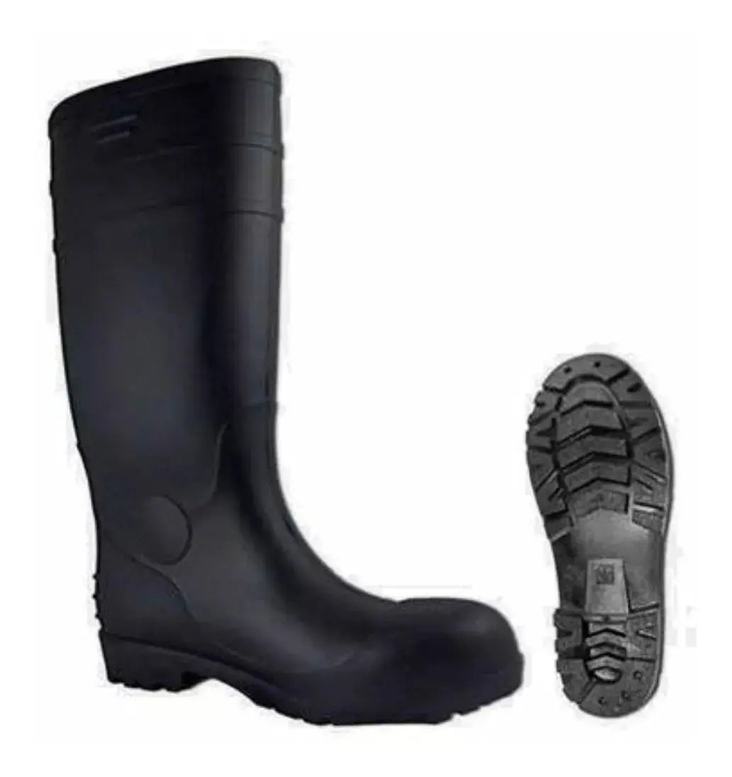 Botas Industrial Calzado Protección Pvc Antiderrapante Negro 10 - Alyger