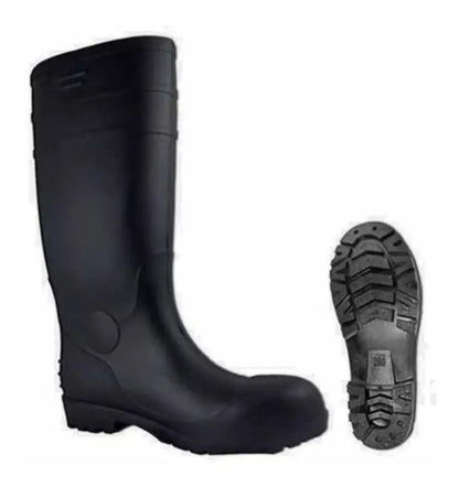 Botas Industrial Calzado Protección Pvc Antiderrapante Negro 10 - Alyger