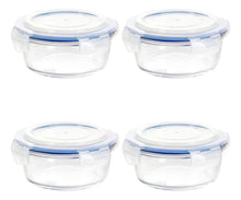 4 Contenedor Hermetico Vidrio Redondo Mediano 620 Ml - Vittori - detalle