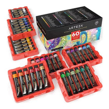 Set 60 Pintura Gouache Tubo 12ml Colores Surtidos Arteza - Arteza