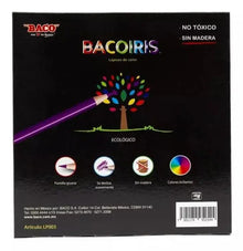 24 Lapices Colores Baco Largos Redondos Bacoiris Escolar - BACO - vista lateral