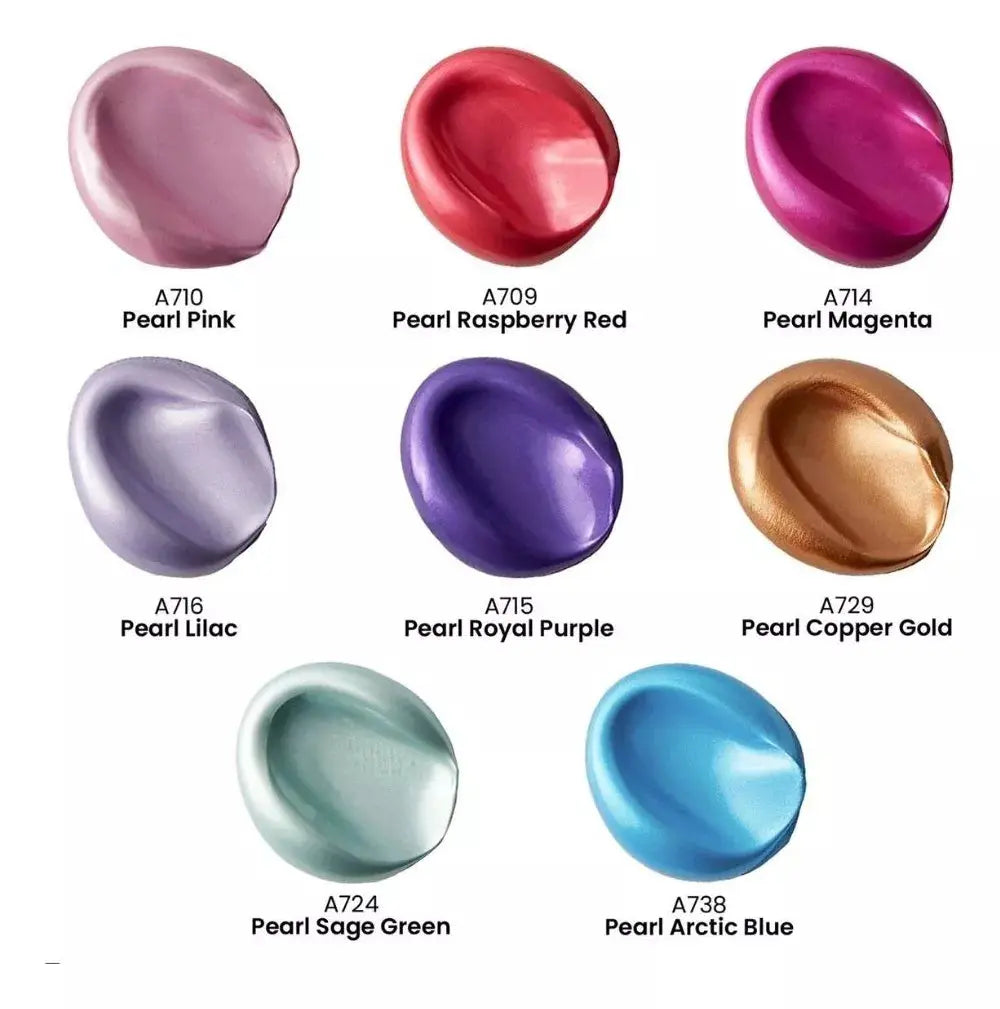 8 Pinturas Acrilicas Metalicas Arteza 120 Ml Vibrant - Coveme
