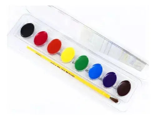 Acuarelas 8 Colores Pastillas Crayola Escolares Lavables - Crayola - detalle