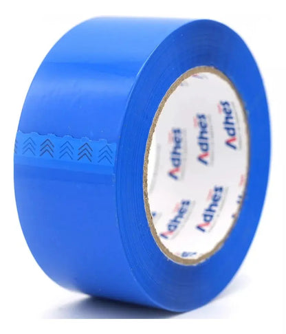 1 Rollo Cinta Empaque 48mm X 150m Adhes Colores Varios Azul - ADHES
