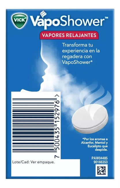Vick Vaposhower Pastilla Vaporizadora De Regadera - 3 Piezas - KCTS