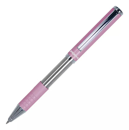 Pluma Slide Pen Zebra Punto Mediano Mini Color Rosa - Zebra
