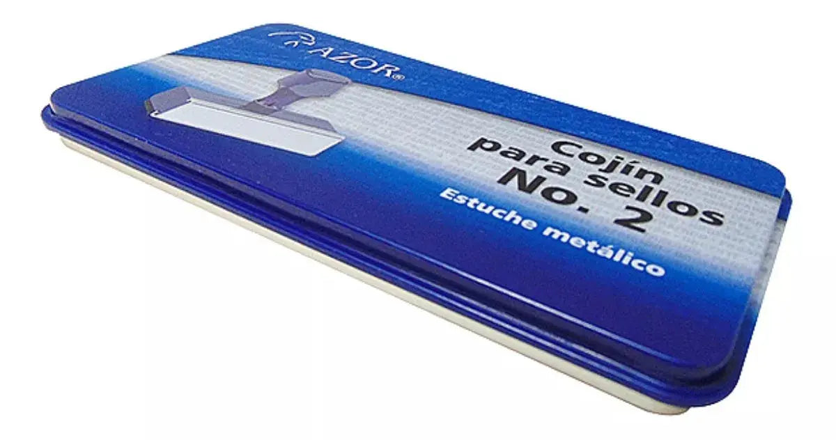 Cojín N2 Metalico Mediano Sello Sin Tinta Almohada Stafford - Azor - detalle
