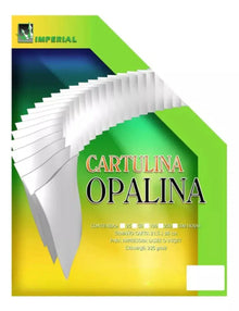 100hjs Cartulina Opalina Imperial 225 Grs T/c Lino Blanco - Imperial