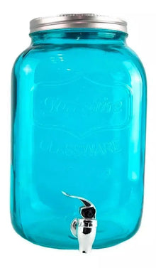 Vitrolero Dispensador Bebidas 8 L Mason Jar Vintage Colores - Das - vista lateral