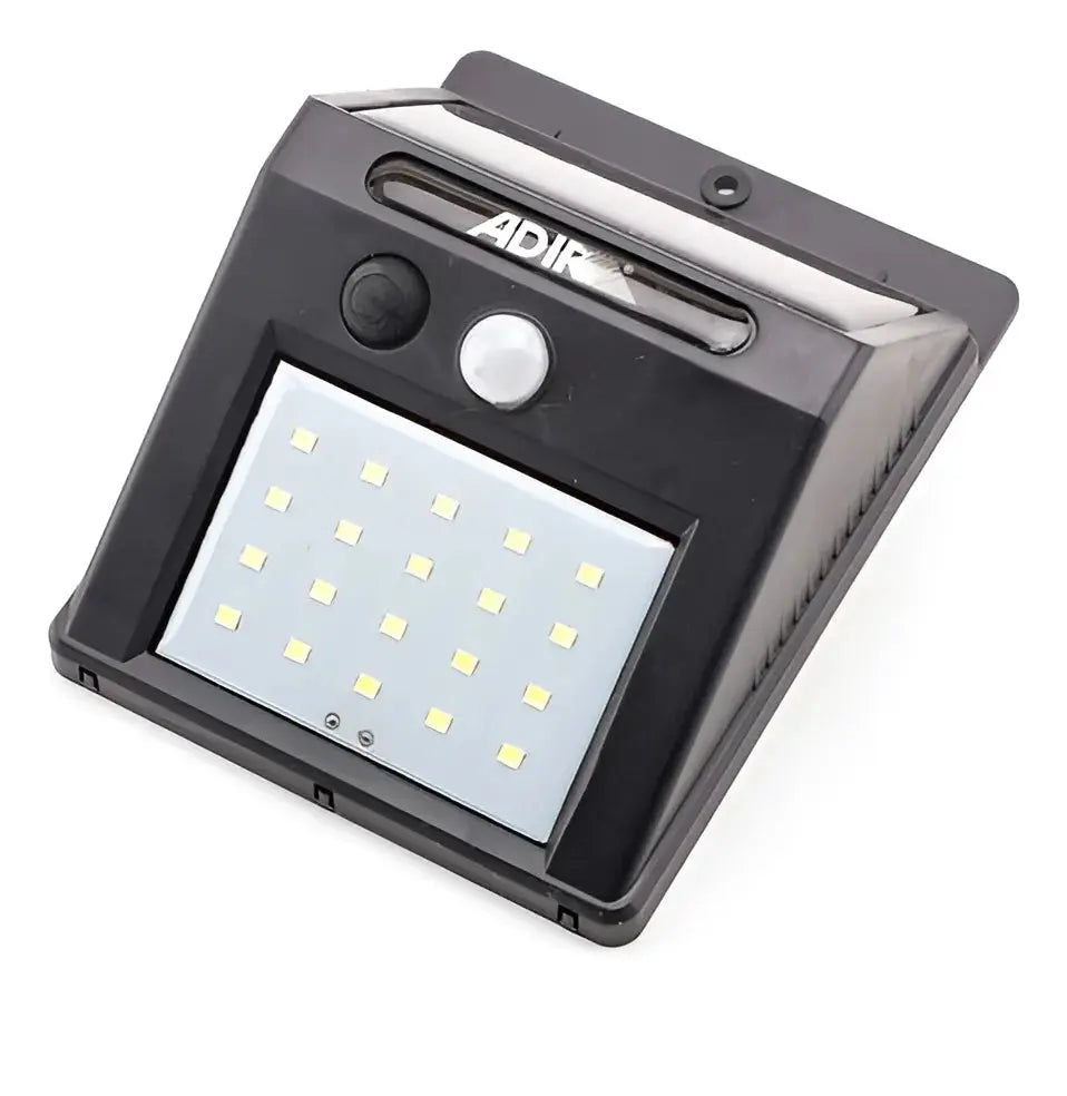 Luminario Solar Led Msd Con Sensor De Movimiento Cálido 12X9.5X5Cm Adir - Adir