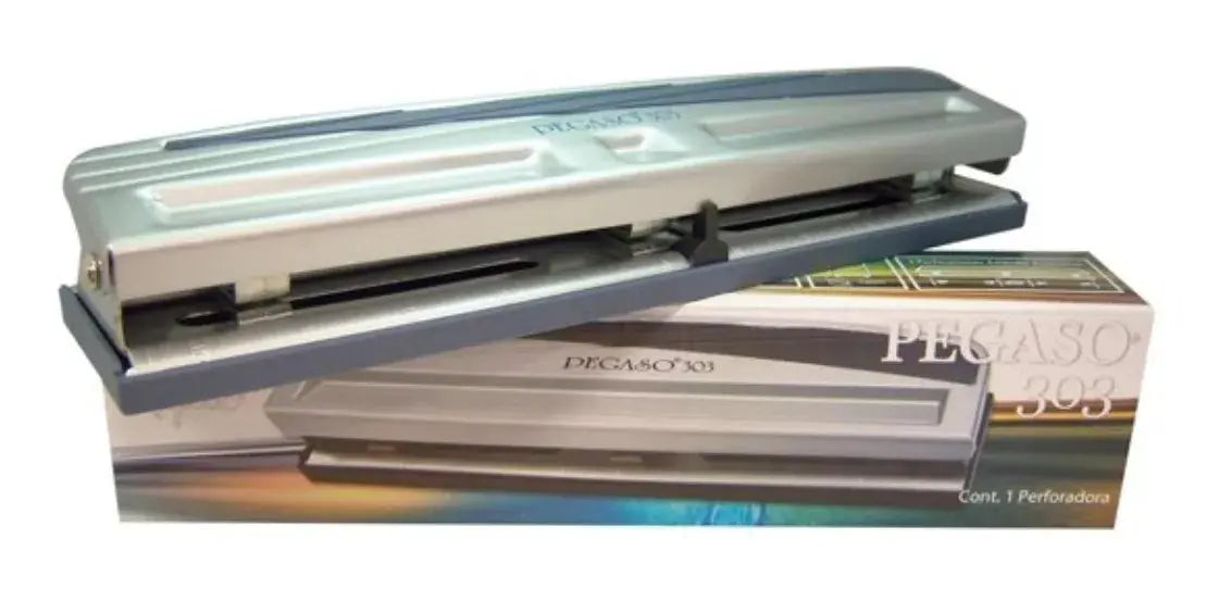 Perforadora Metalica Ajustable 3 Orificios Modelo 303 Pegaso - Pegaso - contenido